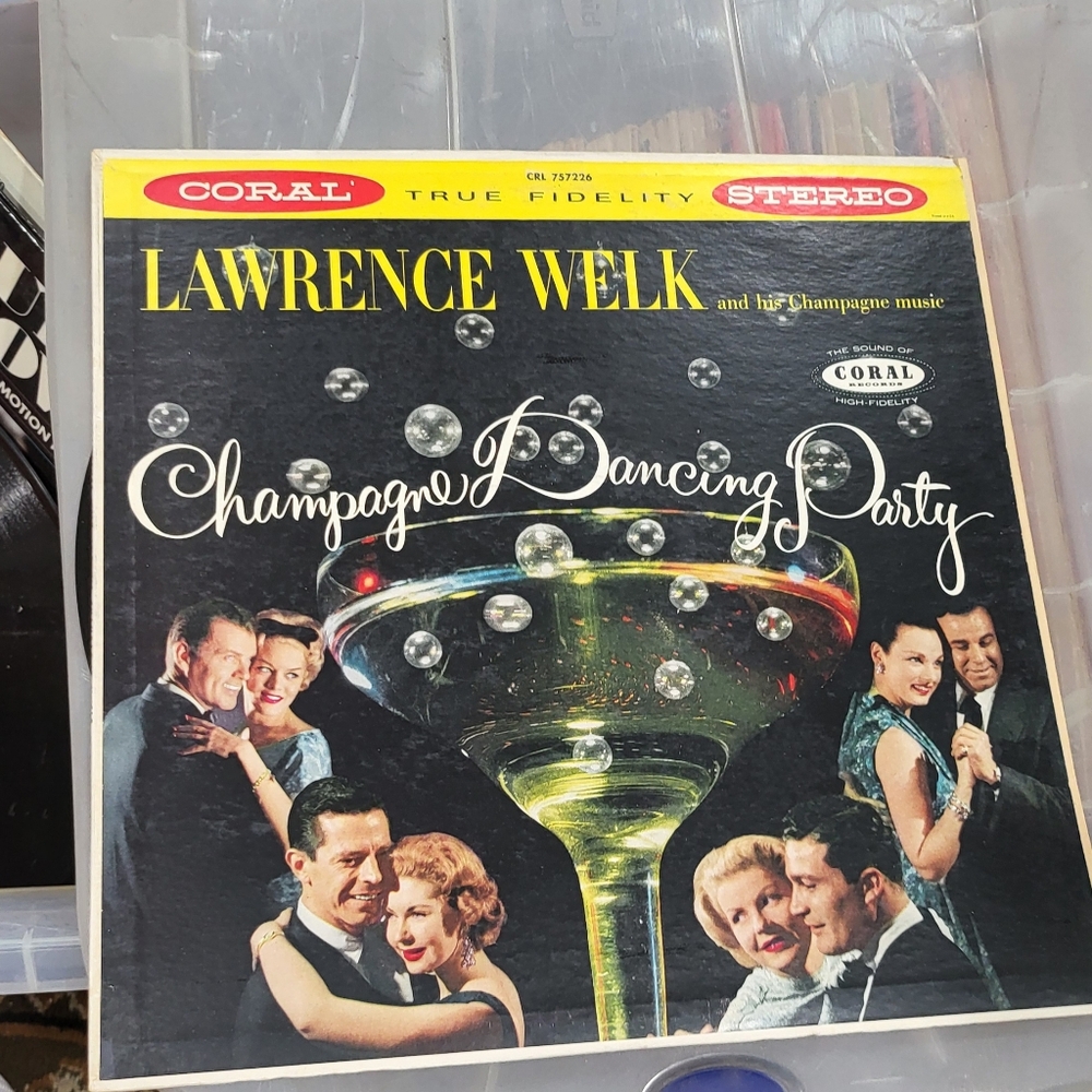 Corral Champagne Dancing Party Vinyl Record - Black and White